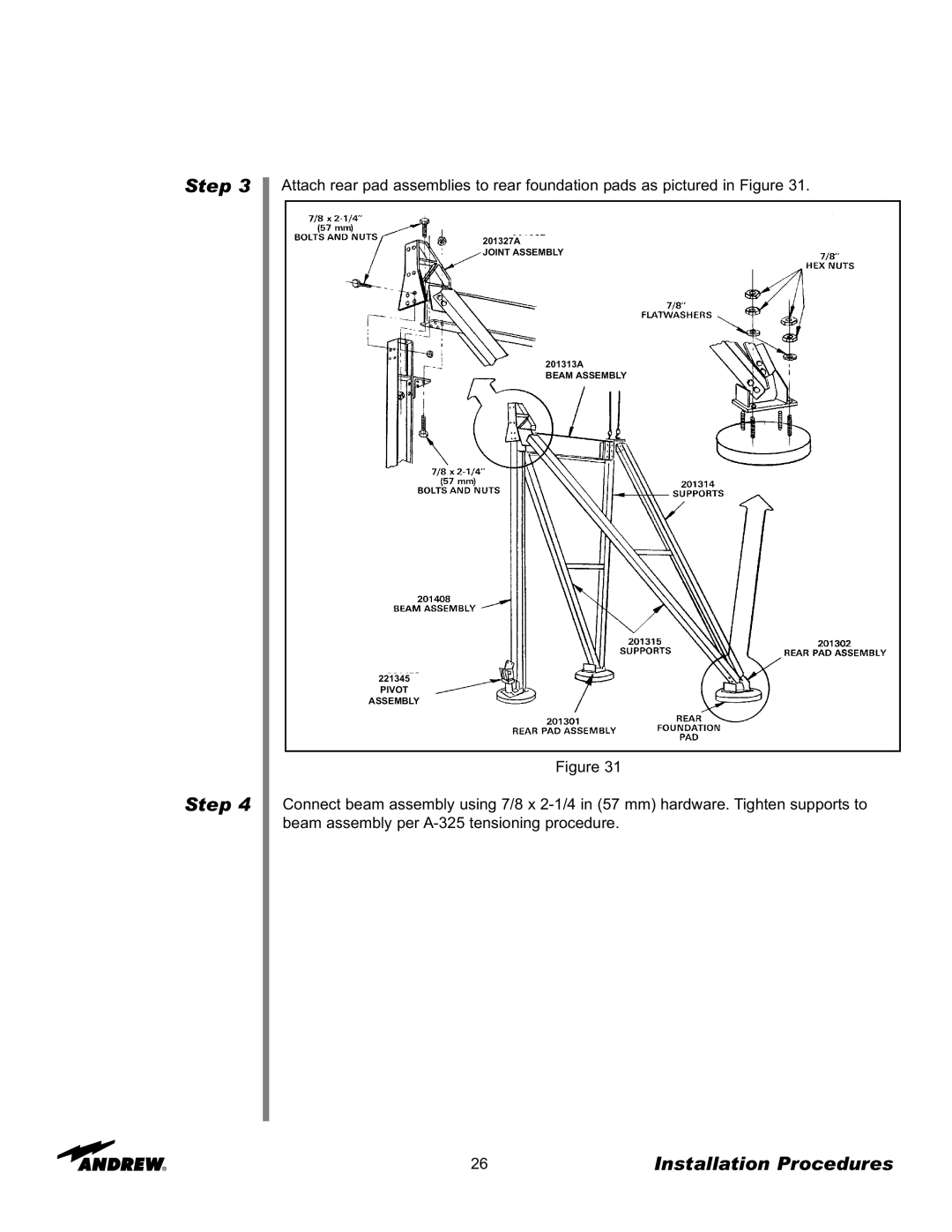 Andrew 7.6-Meter ESA manual Joint Assembly 