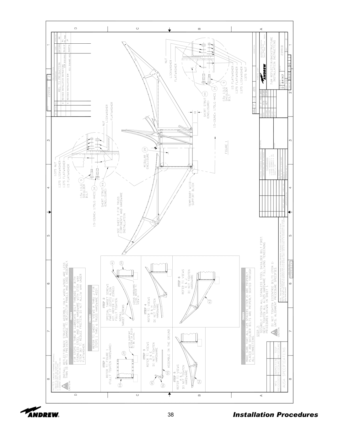 Andrew 7.6-Meter ESA manual Installation Procedures 