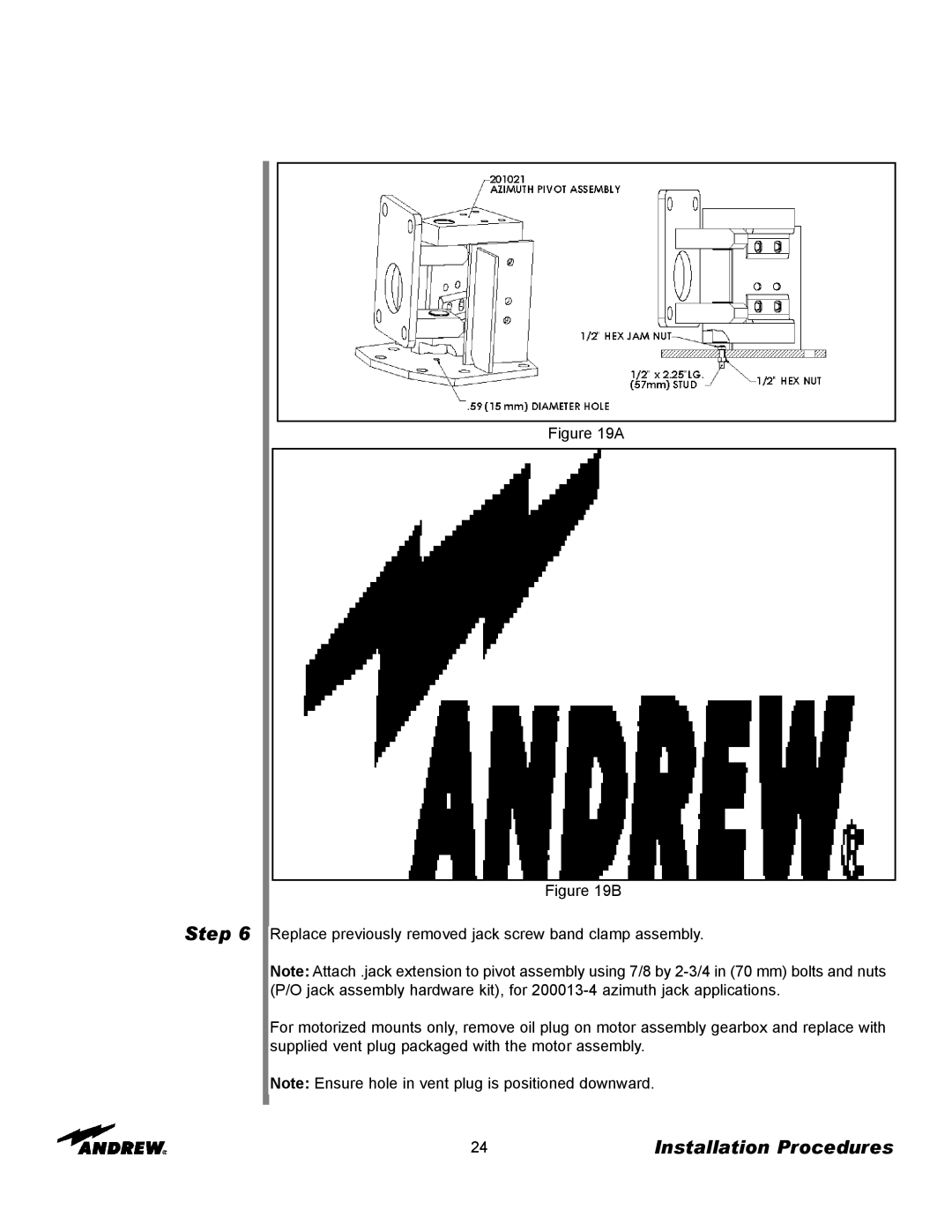 Andrew 9.3-Meter ESA manual Step 