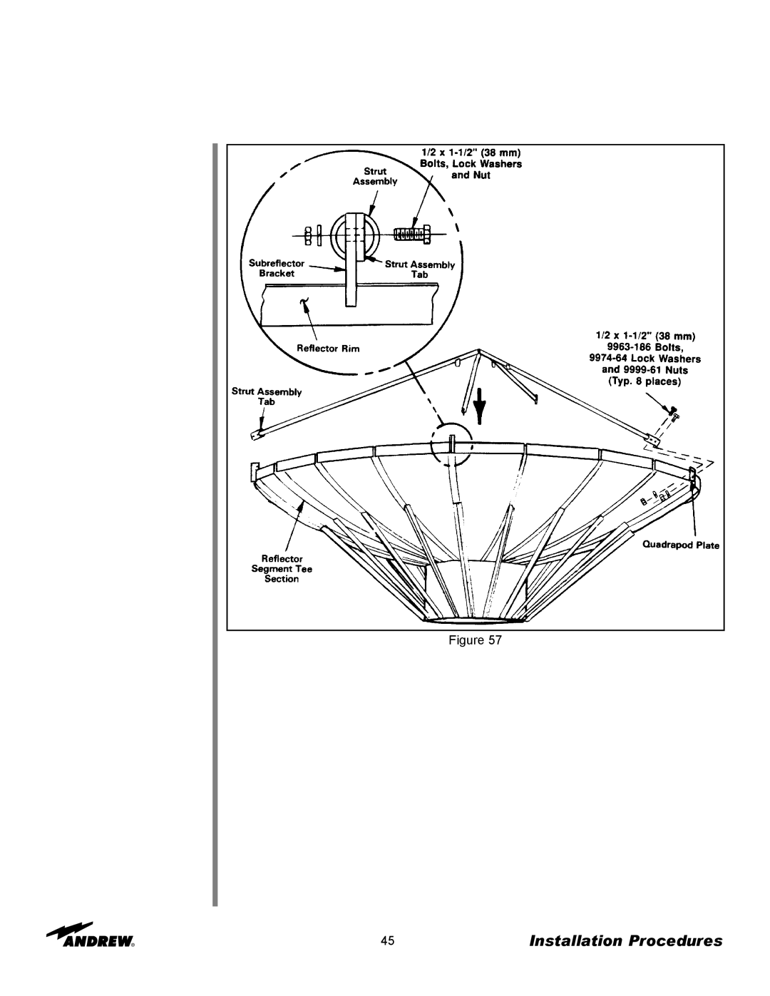 Andrew ES73 manual Installation Procedures 