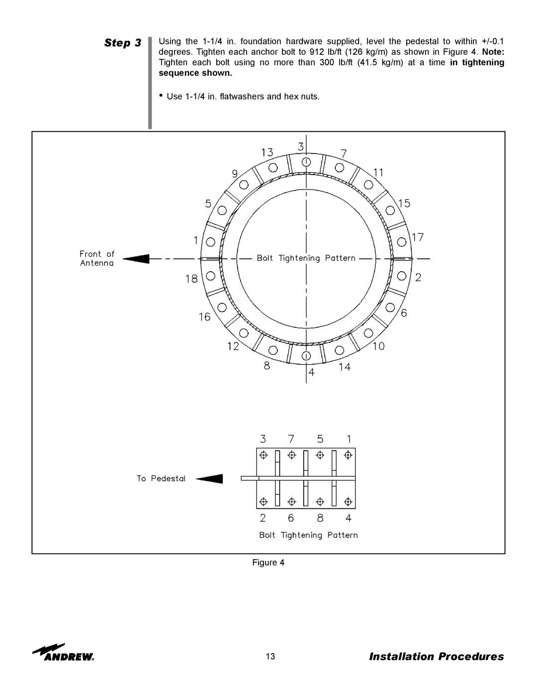 Andrew ES76PK-1 installation instructions Step 