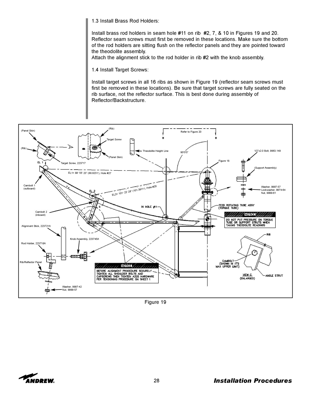 Andrew ES76PK-1 installation instructions Rib Panel Skin Refer to Figure 