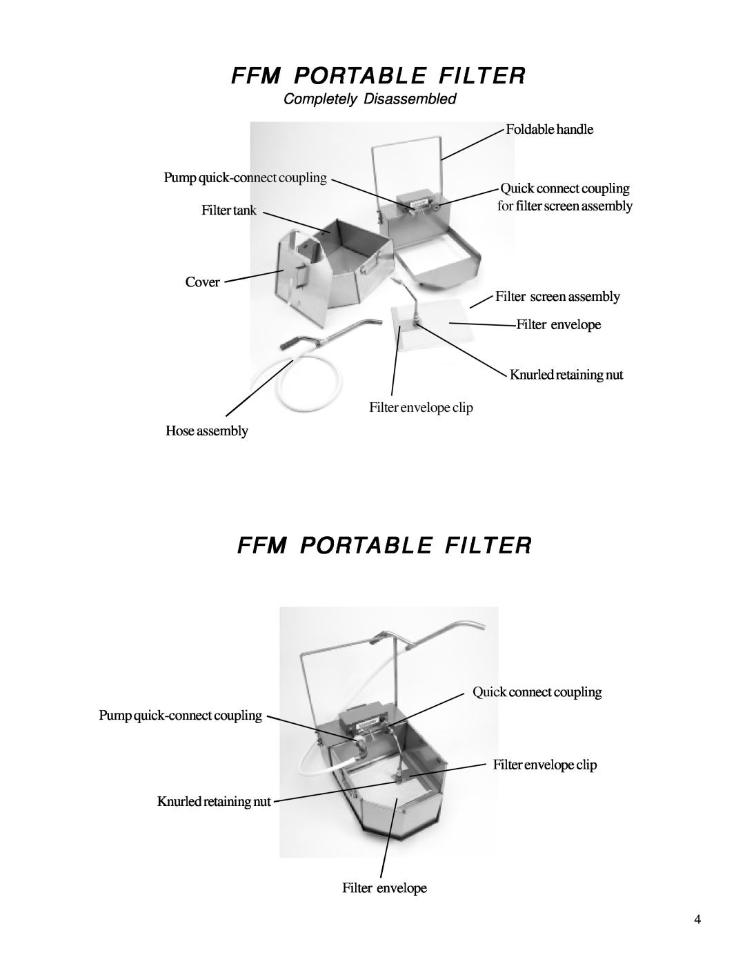 Anetsberger Brothers FFM-80, FFM-150 warranty Ffm Portable Filter 