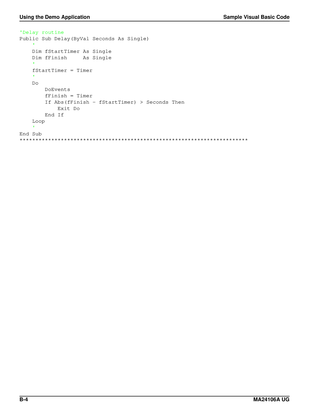 Anritsu 0701012, MA24106A manual Delay routine 