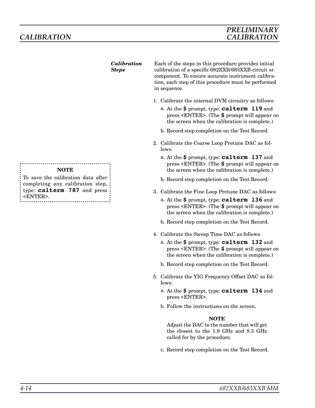 Anritsu 682XXB, 683XXB manual Preliminary 