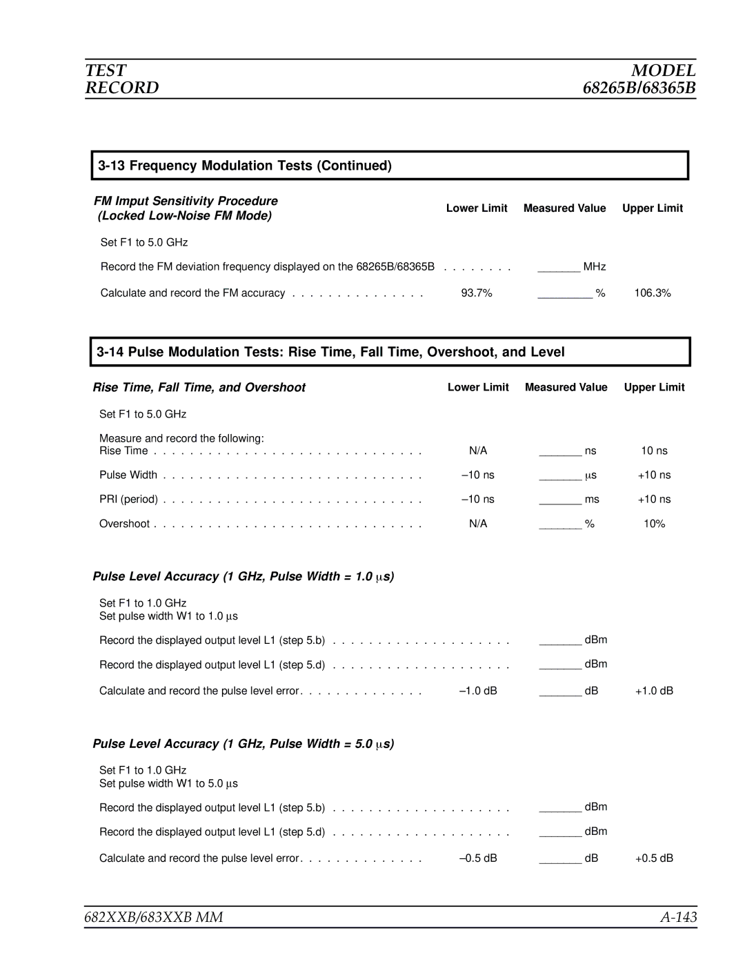 Anritsu manual 682XXB/683XXB MM 143, Lower Limit 