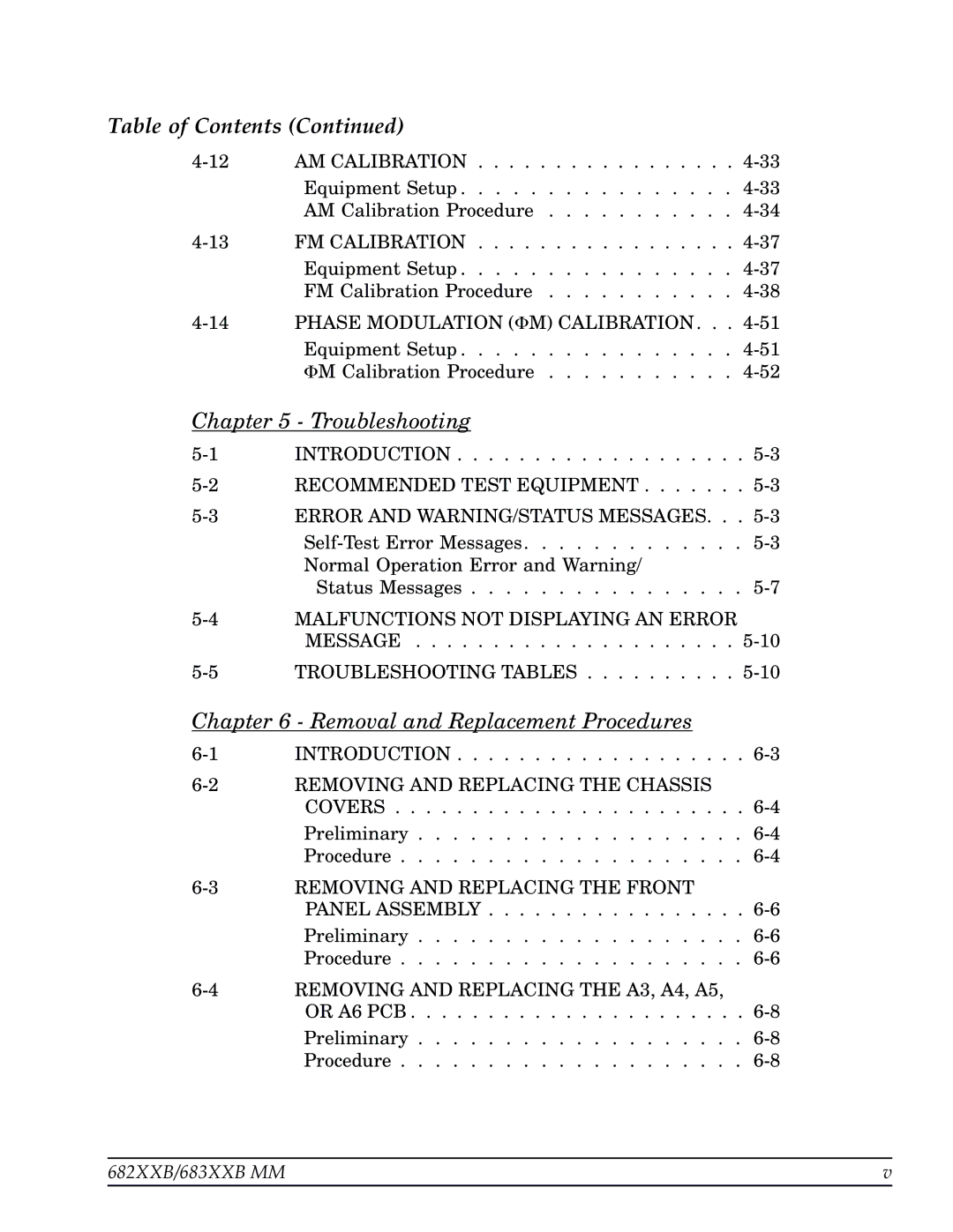 Anritsu 683XXB, 682XXB manual Troubleshooting 