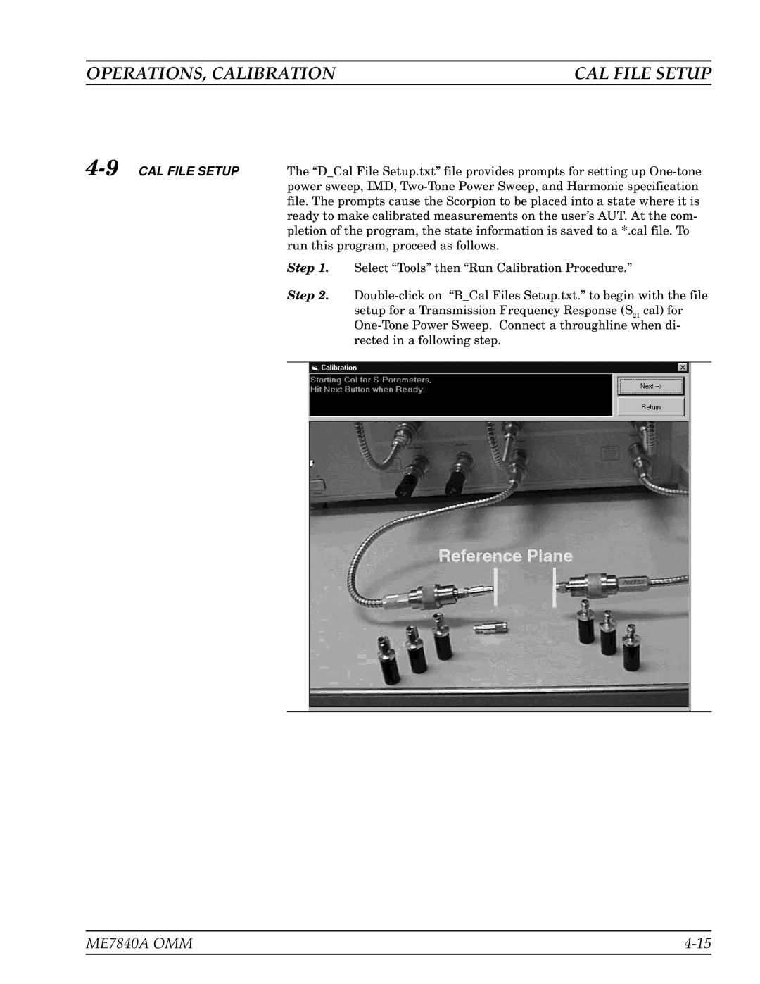 Anritsu ME7840A manual 9CAL File Setup 