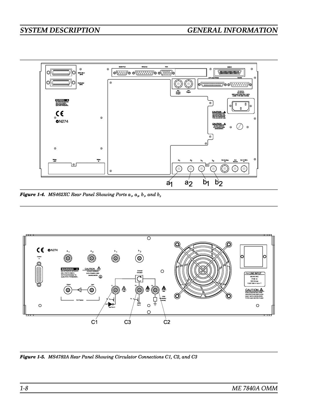 Anritsu ME7840A manual C1 C3C2, System Description, General Information, ME 7840A OMM 