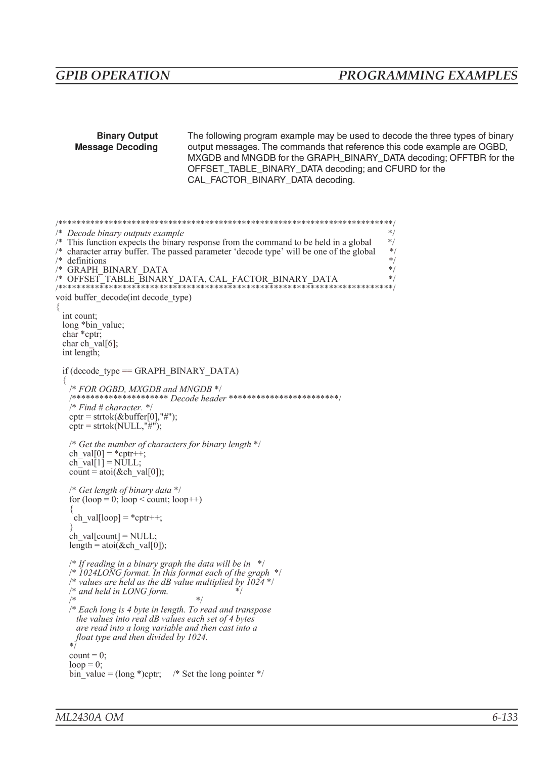 Anritsu operation manual ML2430A OM 133 