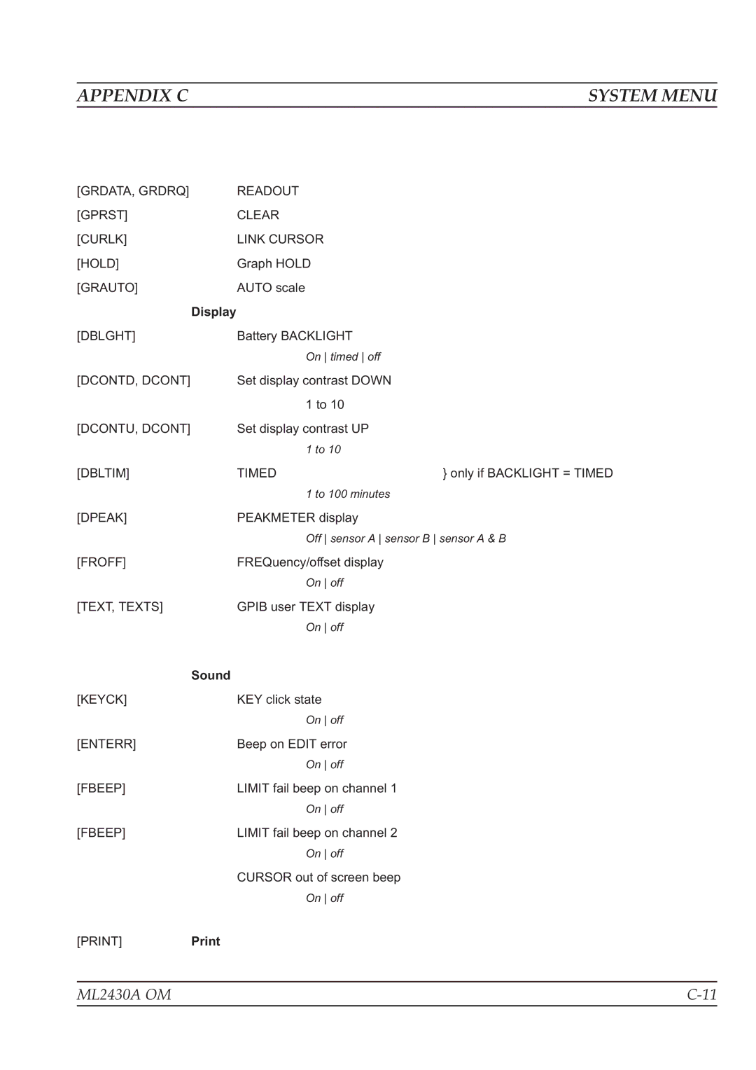 Anritsu ML2430A operation manual Print 