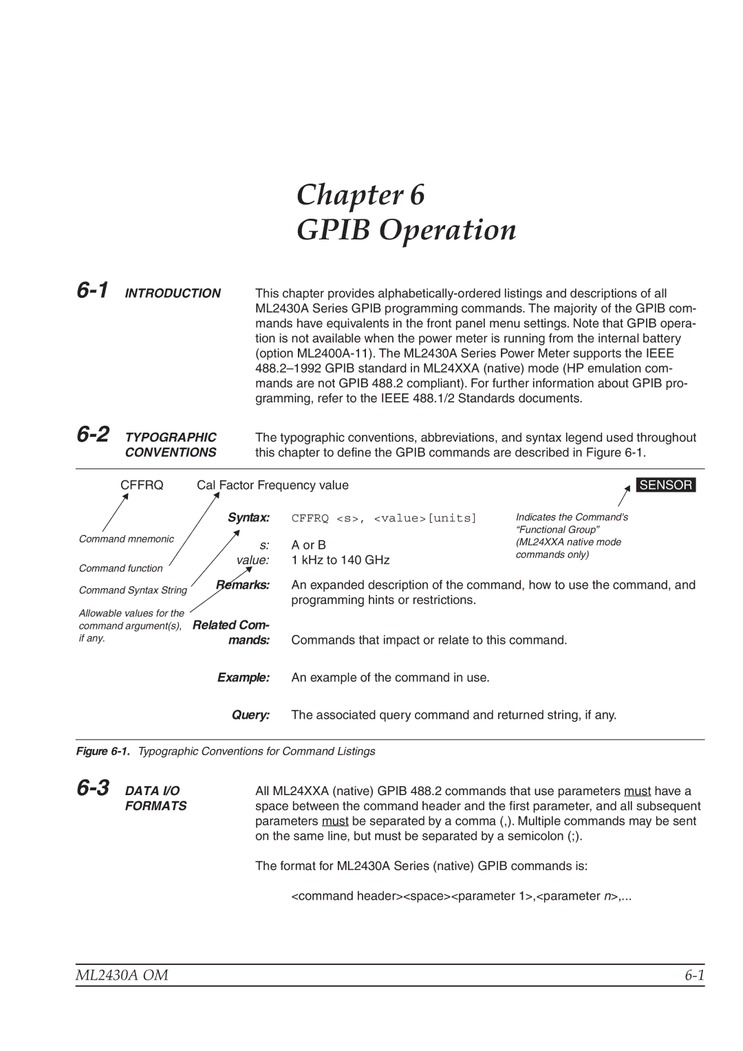 Anritsu ML2430A operation manual Typographic, Conventions, Related Com, 3DATA I/O, Formats 