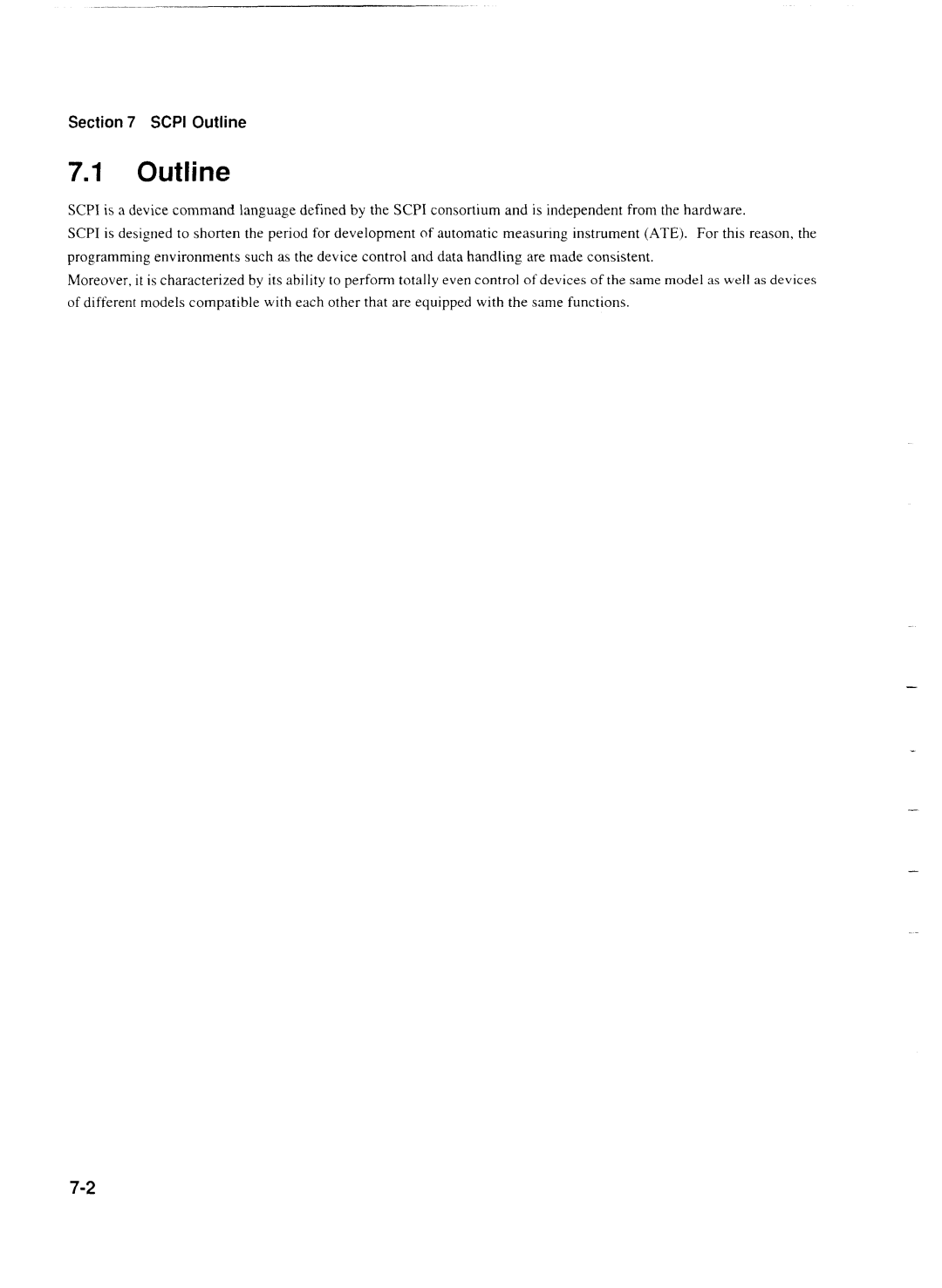 Anritsu MP1777A operation manual Scpi Outline 