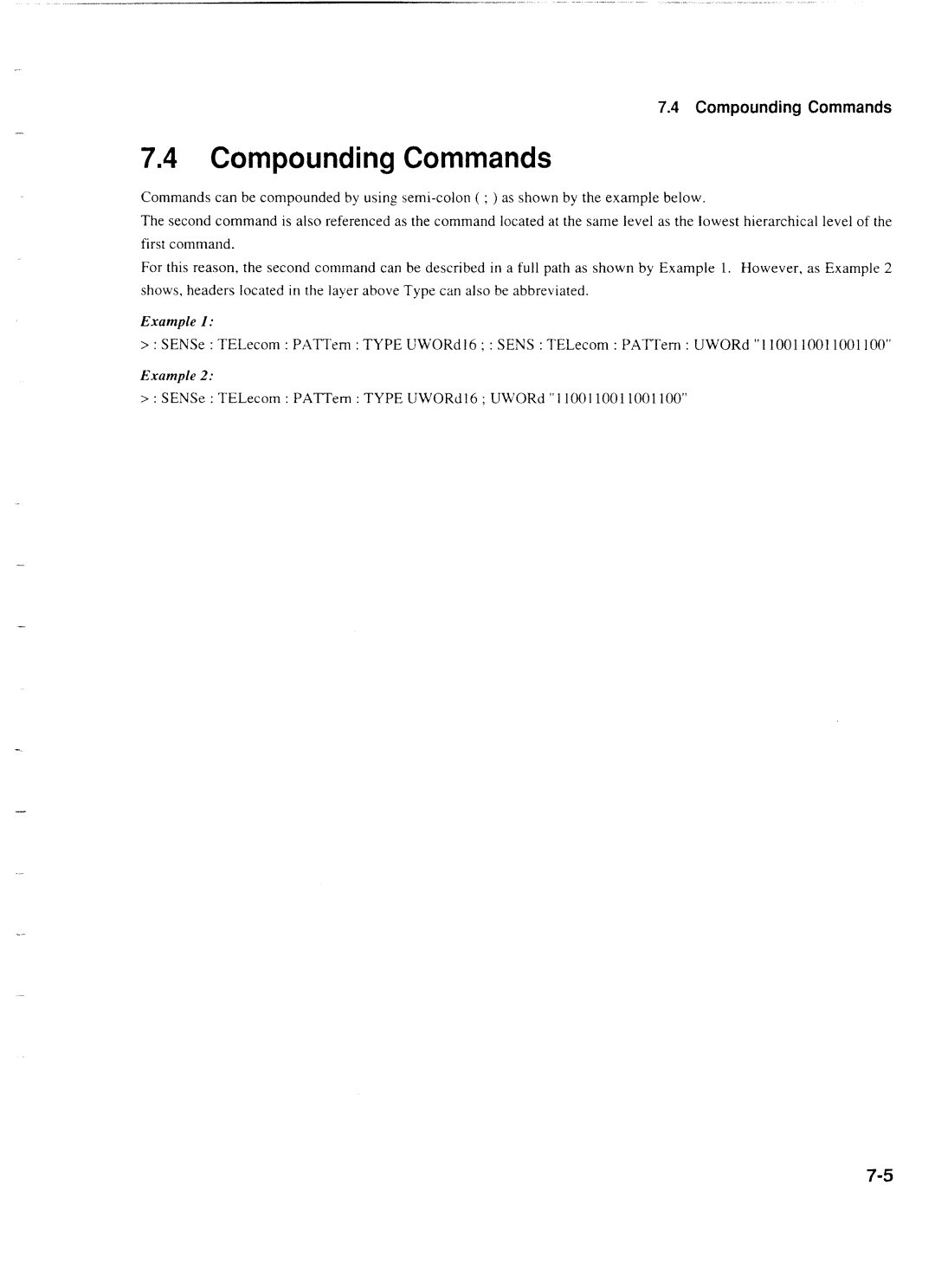 Anritsu MP1777A operation manual Compounding Commands 