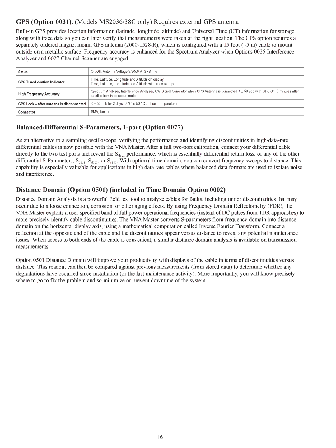 Anritsu MS2026C, MS2038C, MS2028C, MS2036C manual Balanced/Differential S-Parameters, 1-port Option 