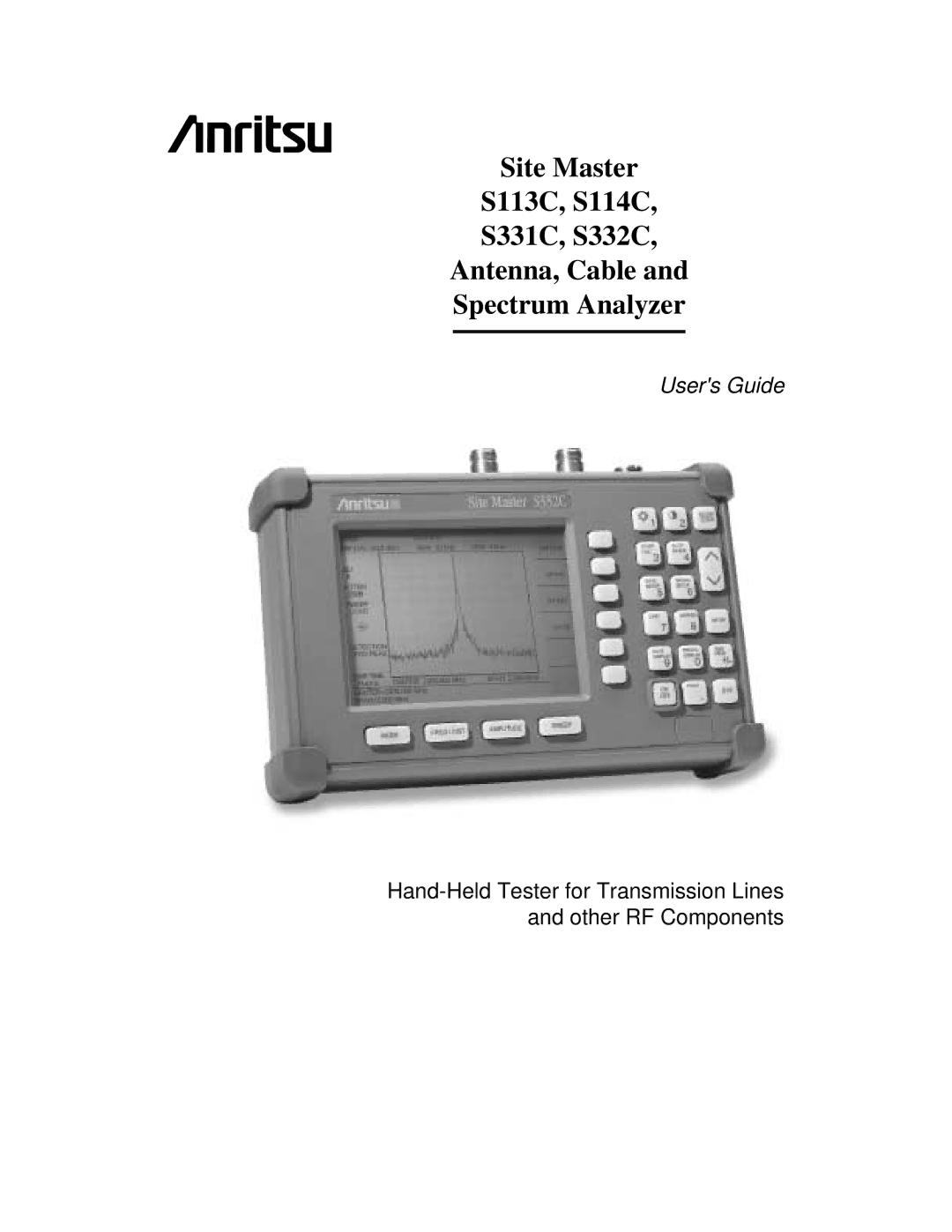 Anritsu S332C, S113C, S114C, S331C manual Users Guide 