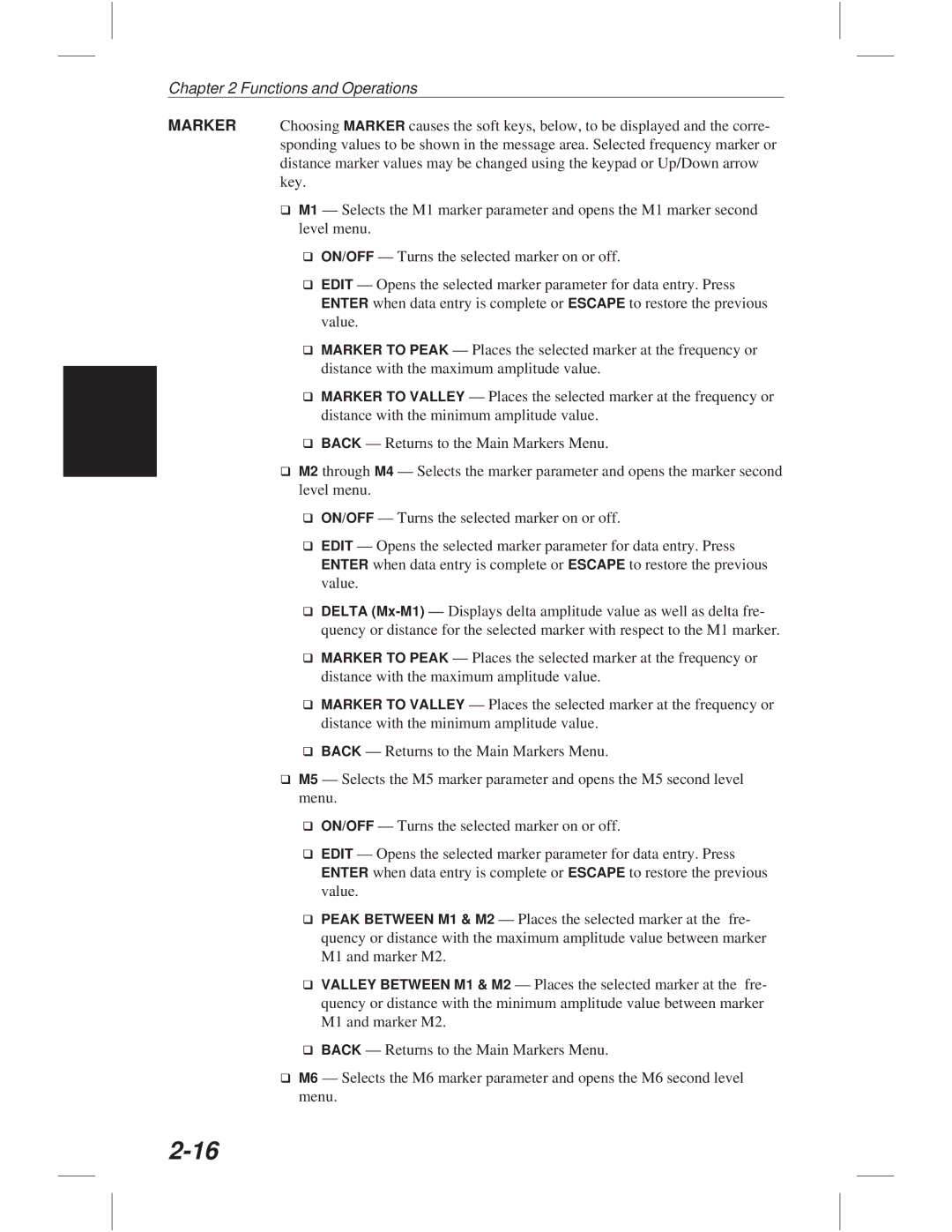 Anritsu S331C, S113C, S332C, S114C manual Functions and Operations 