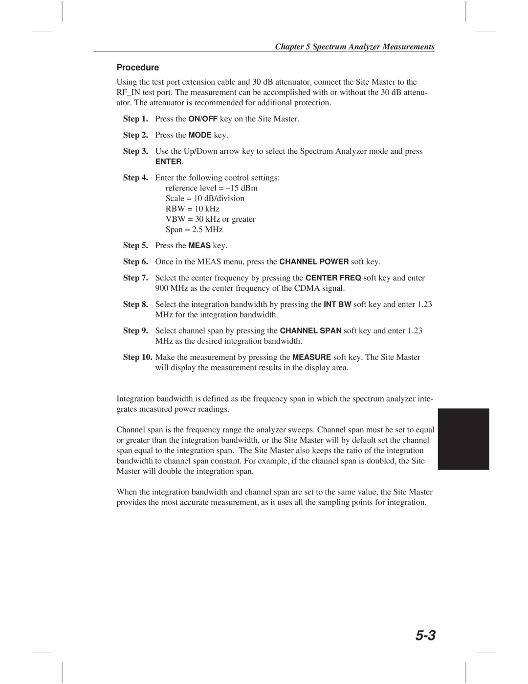 Anritsu S113C, S332C, S114C, S331C manual Procedure 