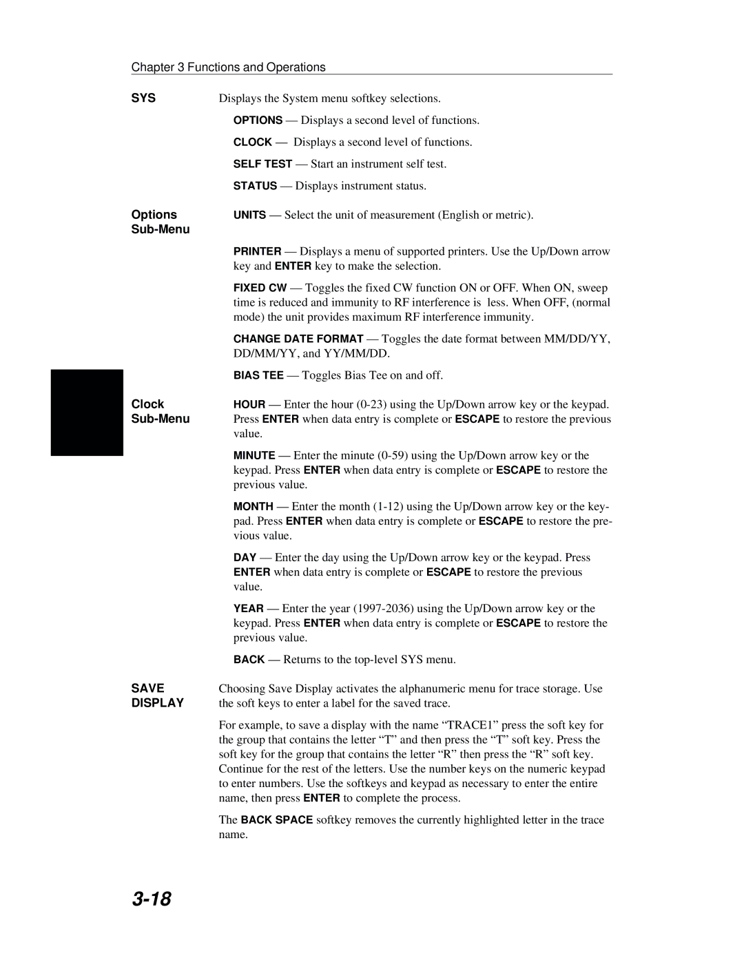 Anritsu S251B manual Clock 