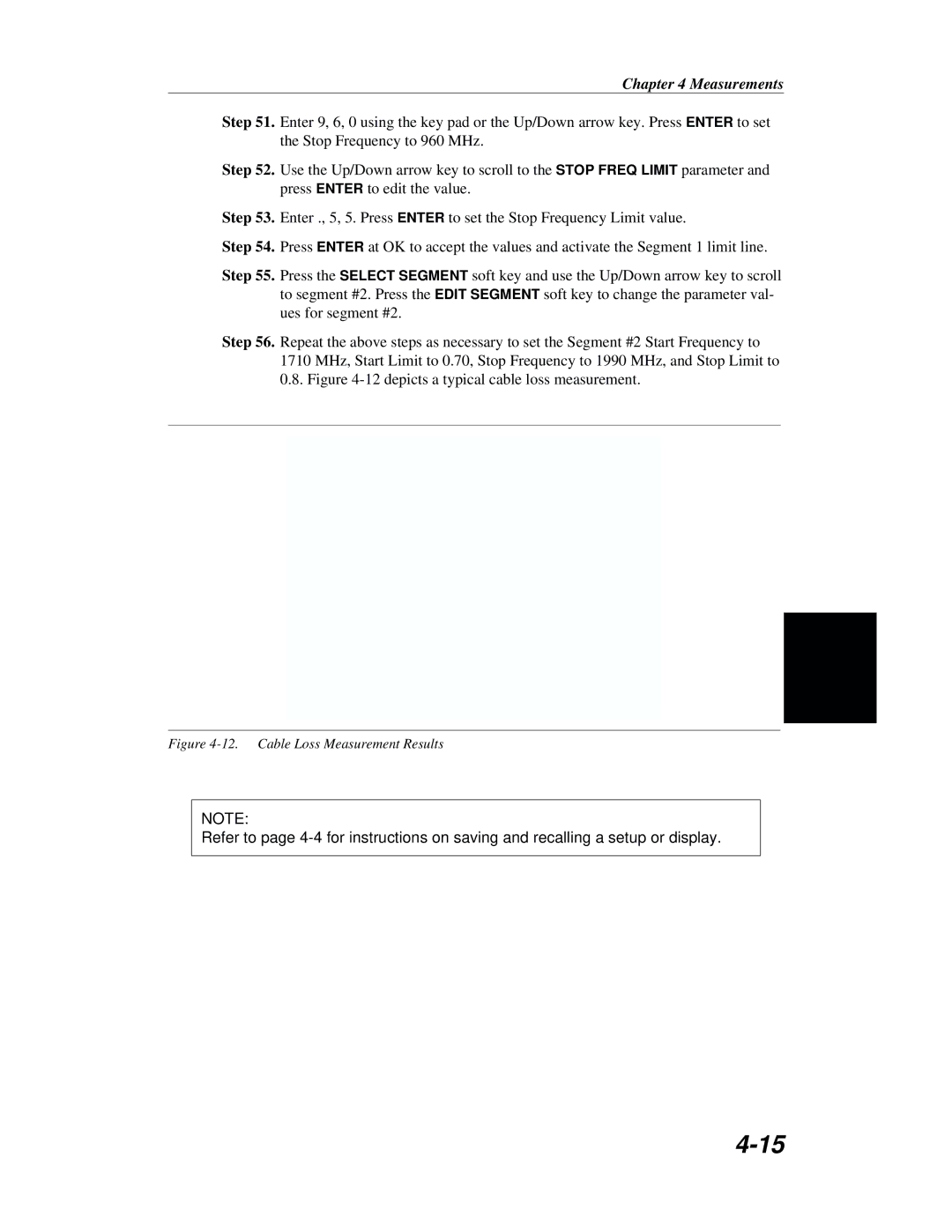 Anritsu S251B manual Cable Loss Measurement Results 