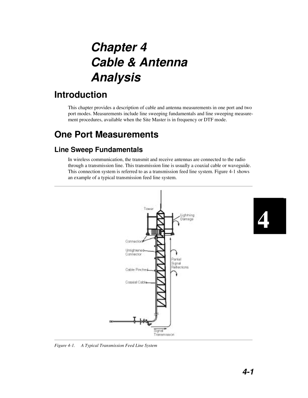 Anritsu S251C manual One Port Measurements, Line Sweep Fundamentals 