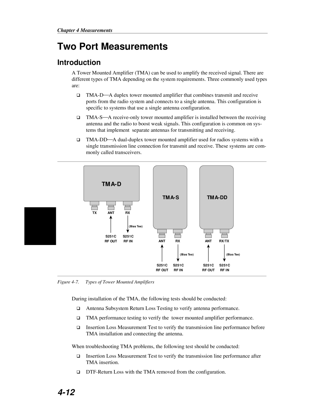 Anritsu S251C manual Two Port Measurements, Introduction 