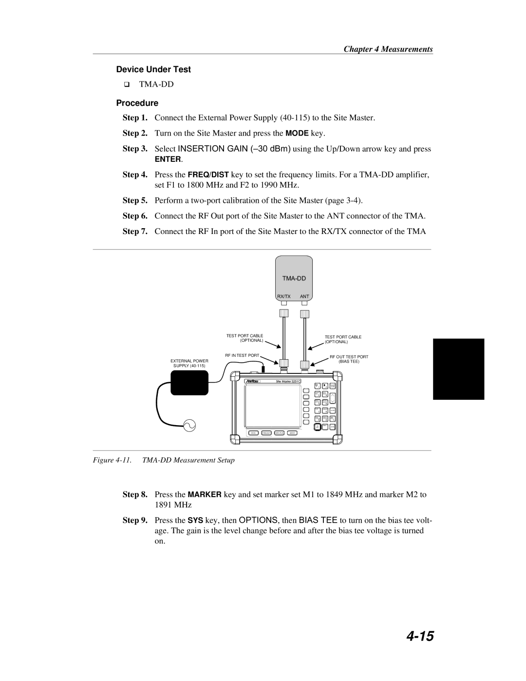 Anritsu S251C manual Tma-Dd 