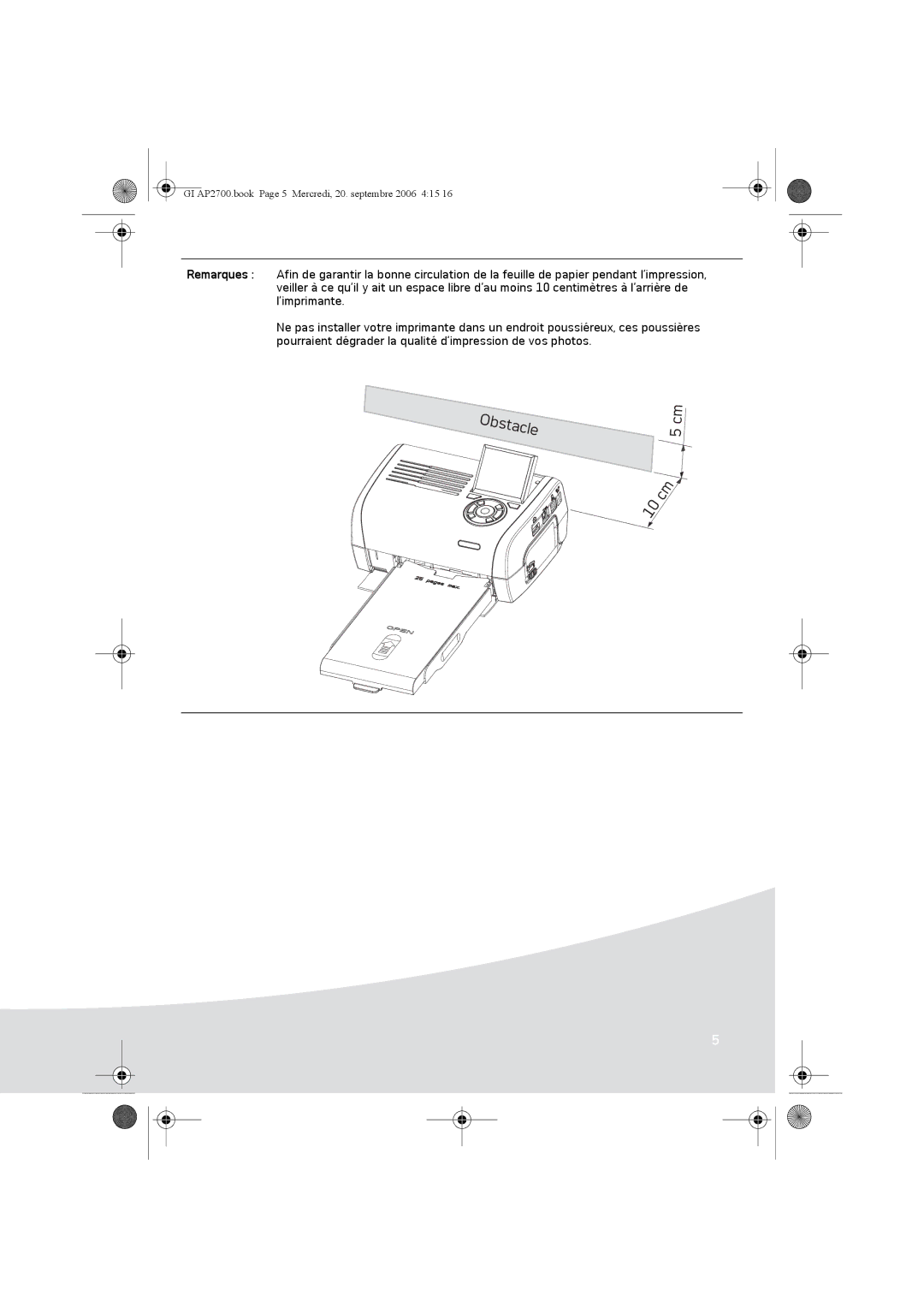 Ansco AP2700 manual Obstacle 