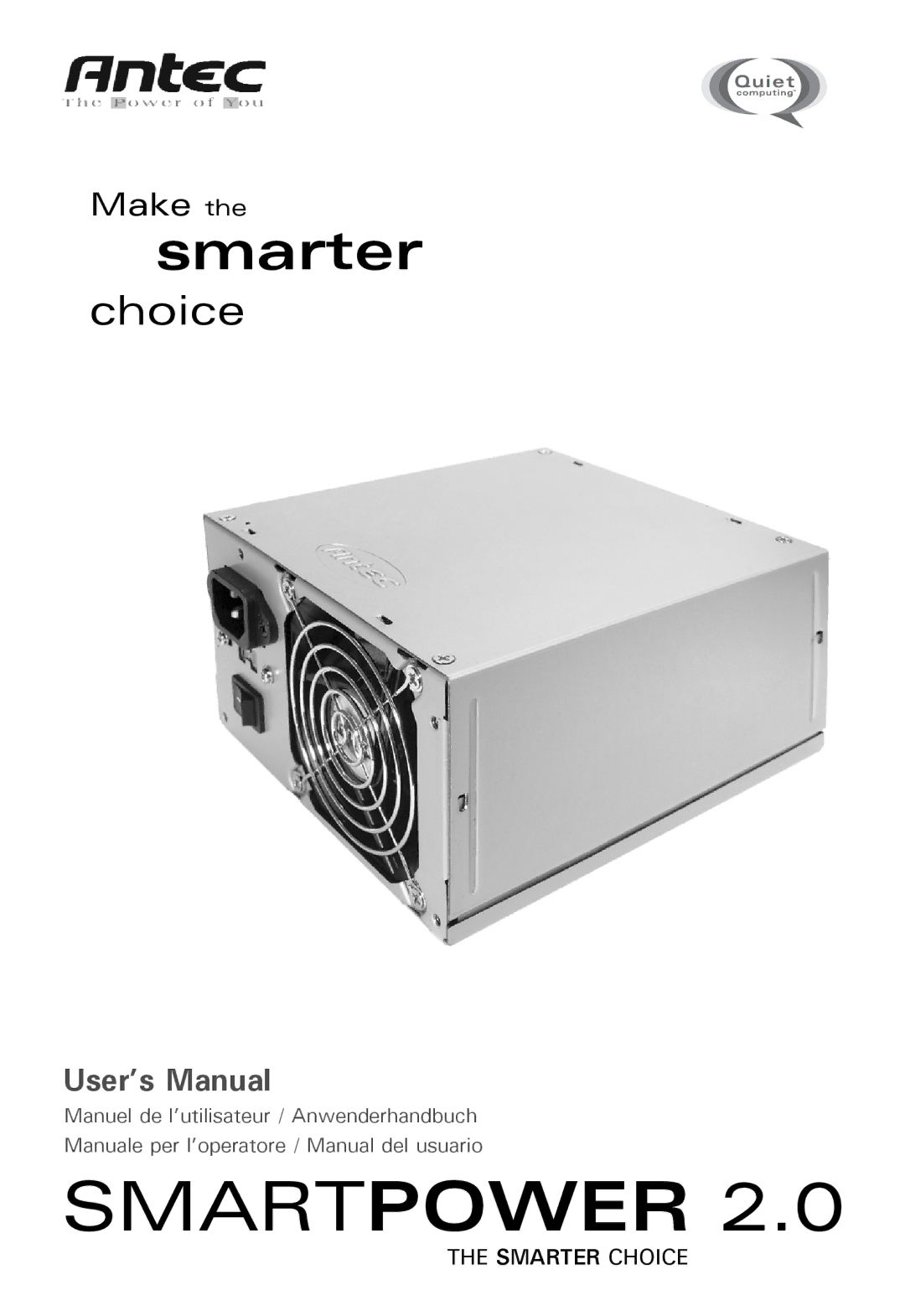 Antec 2.0 user manual Smartpower 