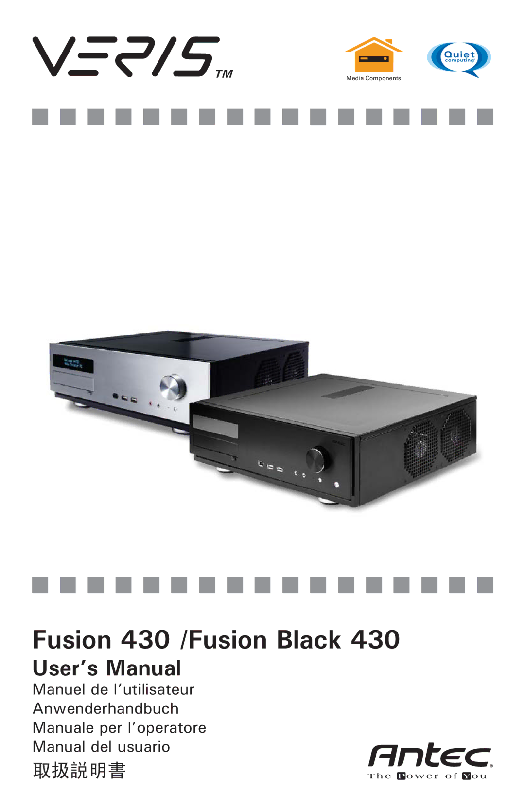 Antec user manual Fusion 430 /Fusion Black 