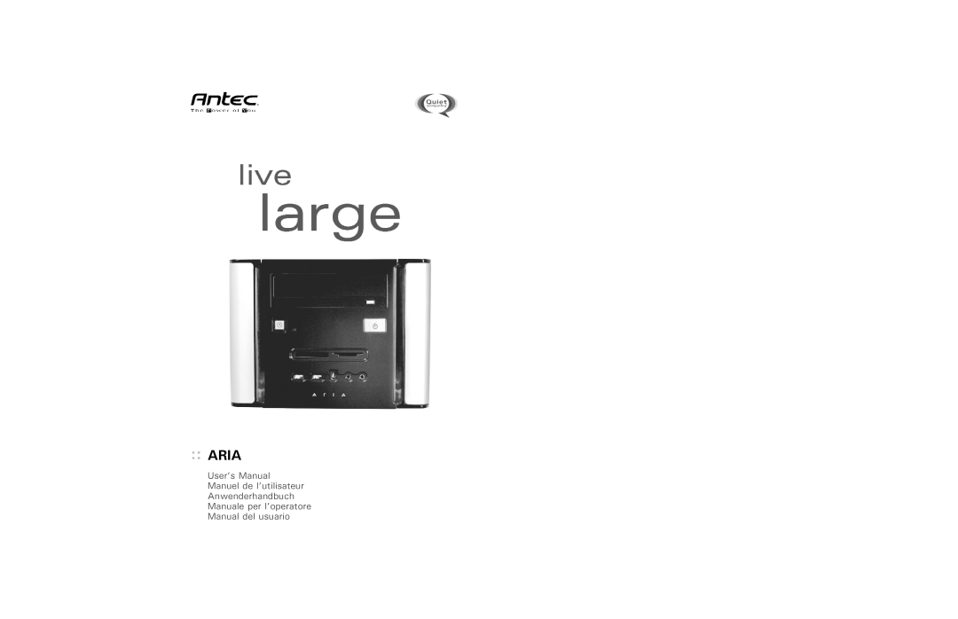 Antec AR300 user manual Aria 