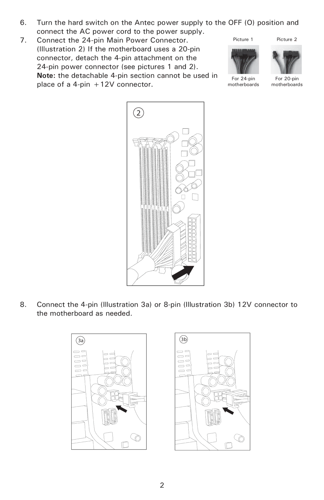 Antec BP550 PLUS user manual Place of a 4-pin +12V connector 