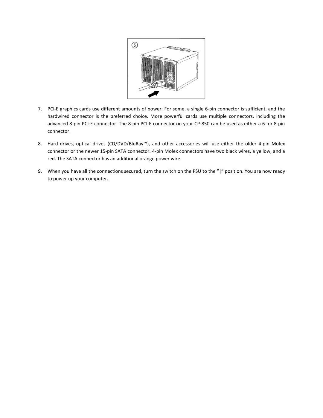 Antec CP-850 user manual 