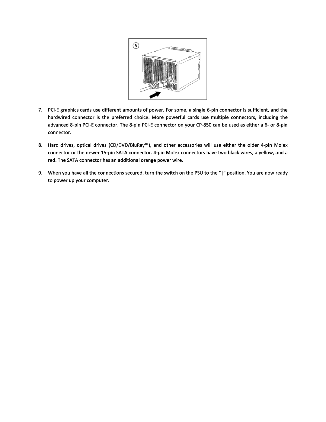 Antec CP-850 user manual 