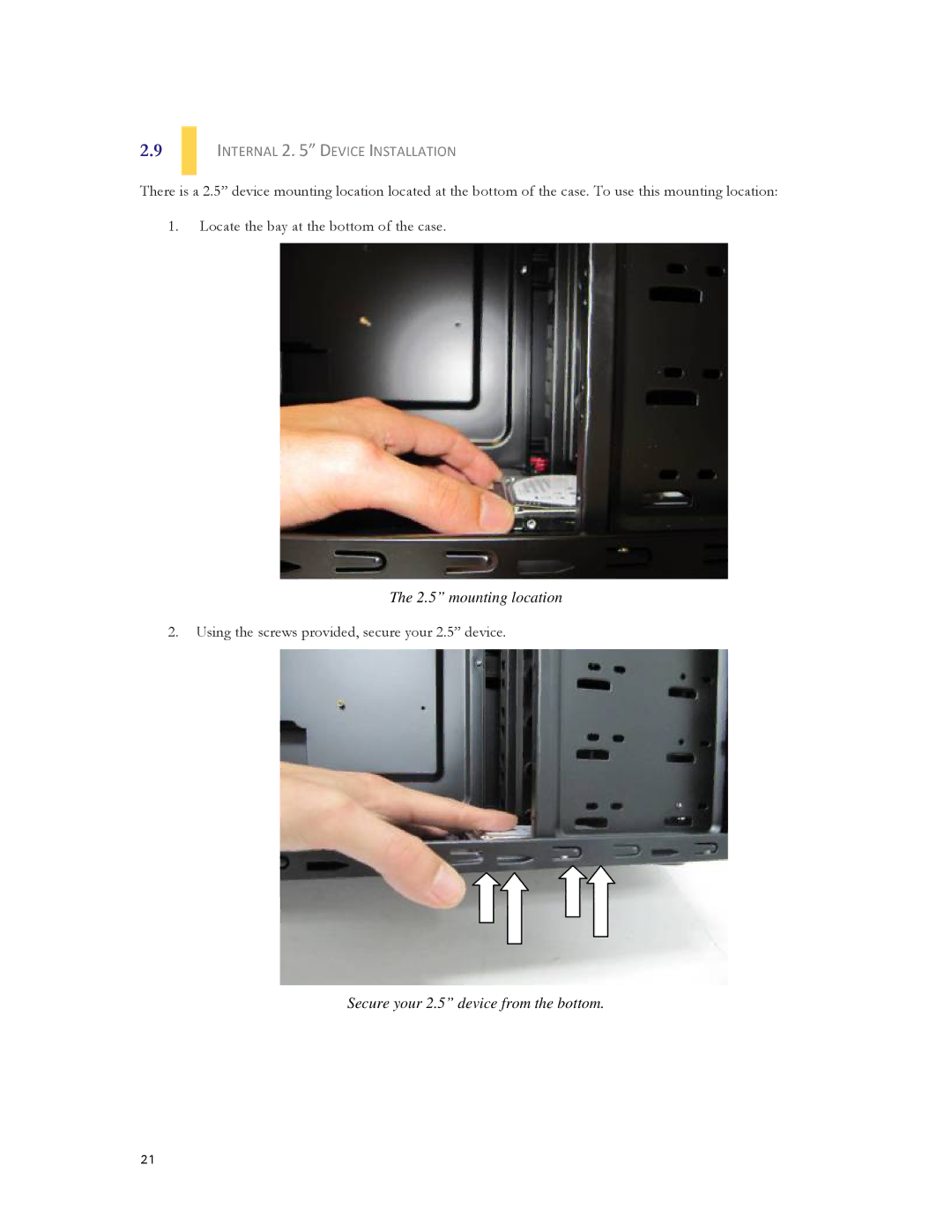 Antec DF-30 user manual Internal 2 Device Installation 