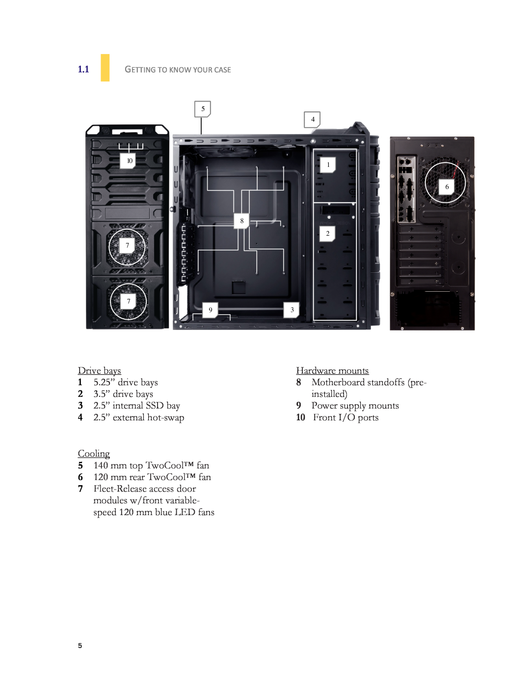 Antec DF-30 user manual Drive bays 