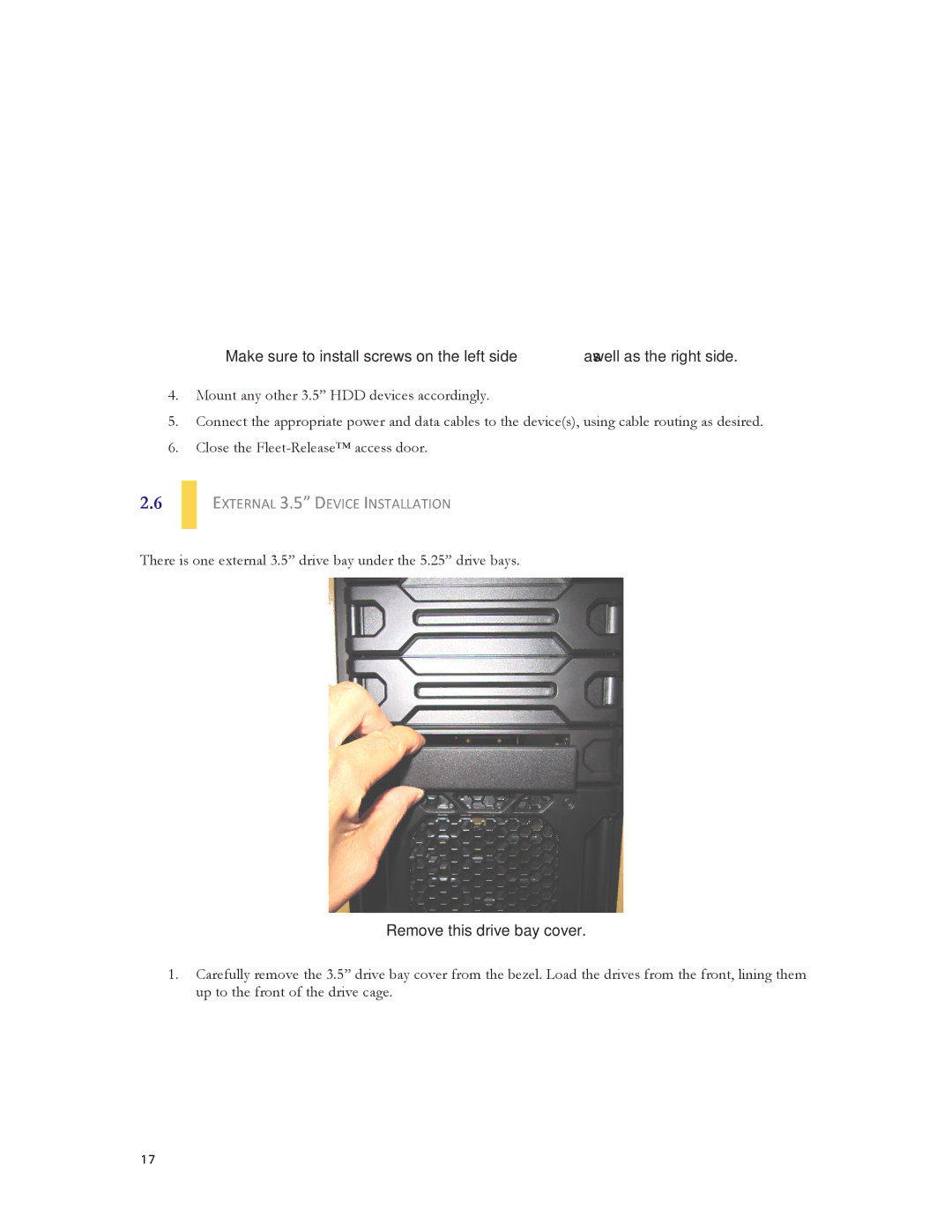 Antec DF-35 user manual External 3.5 Device Installation 