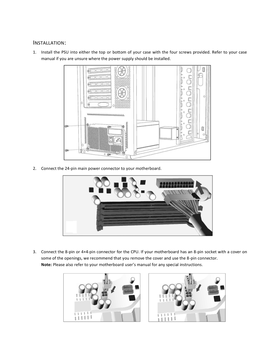 Antec EA-450 user manual Installation 