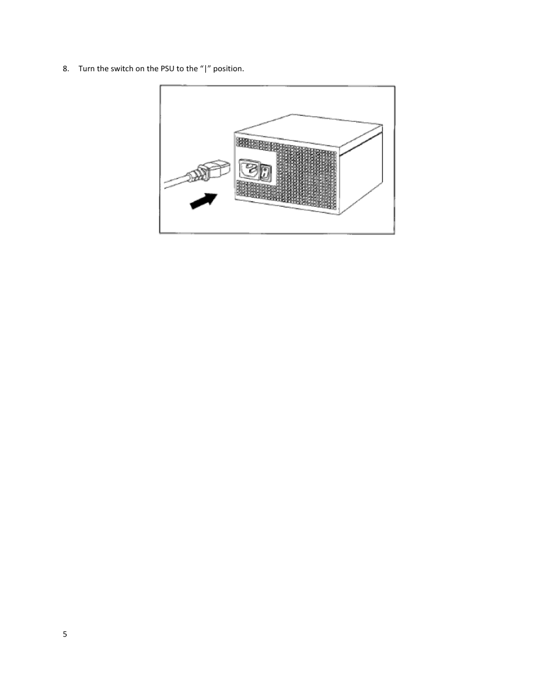 Antec HCG-520 user manual Turn the switch on the PSU to the position 