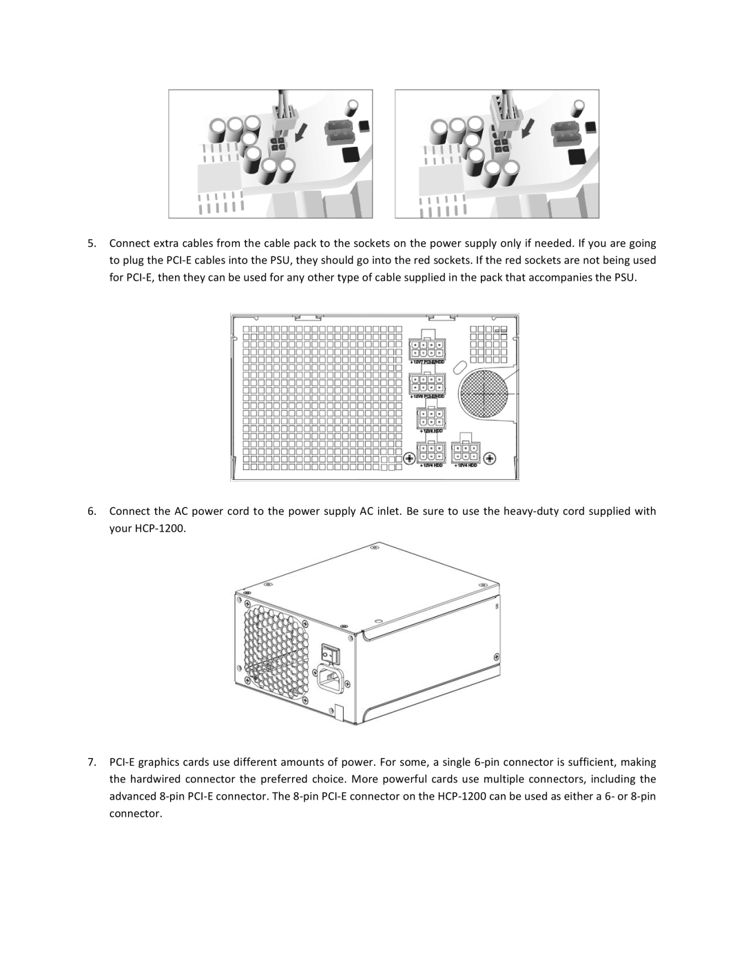 Antec HCP-1200 user manual 