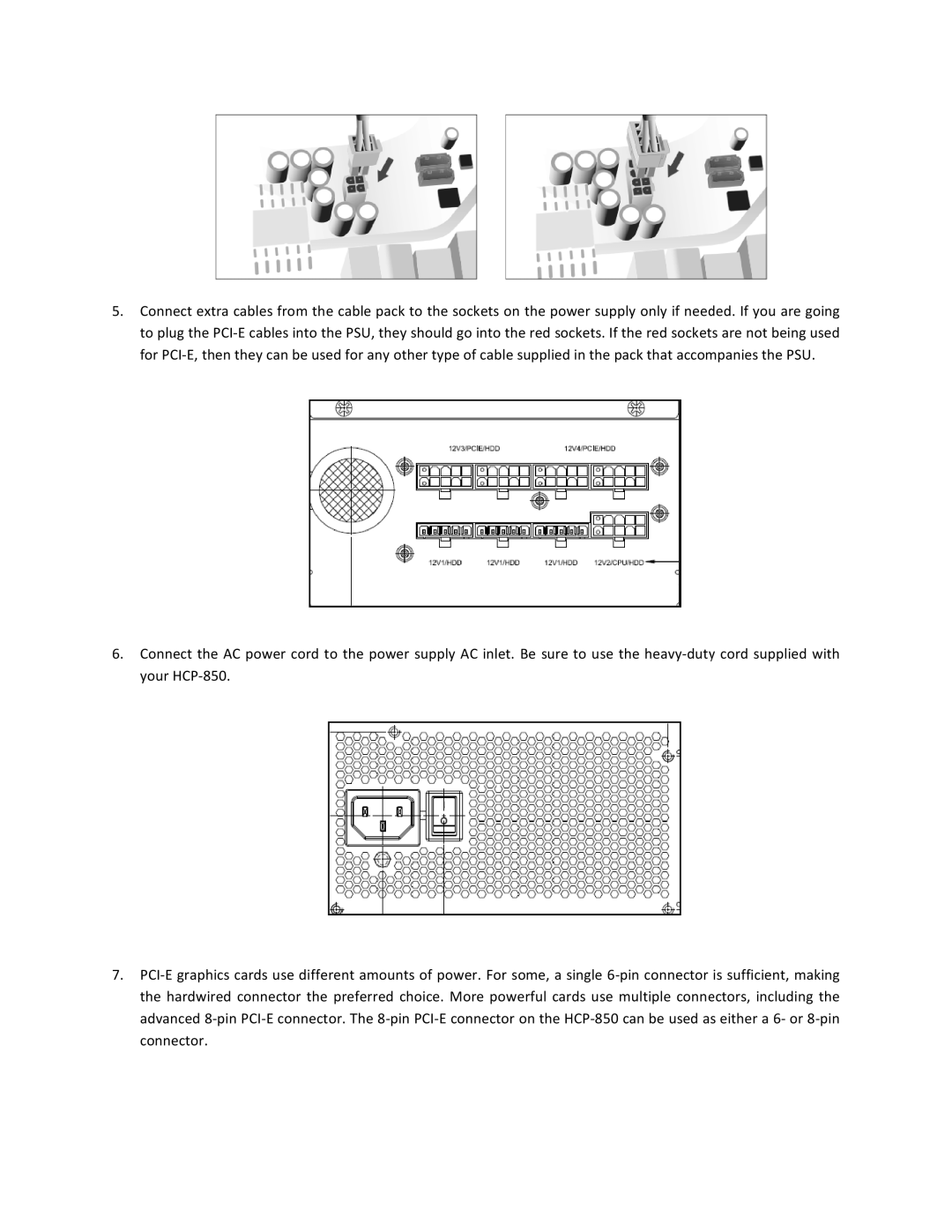 Antec HCP-850 user manual 