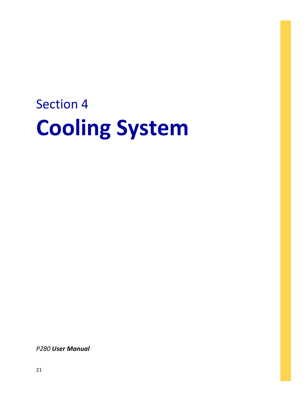 Antec P280 user manual Cooling System 