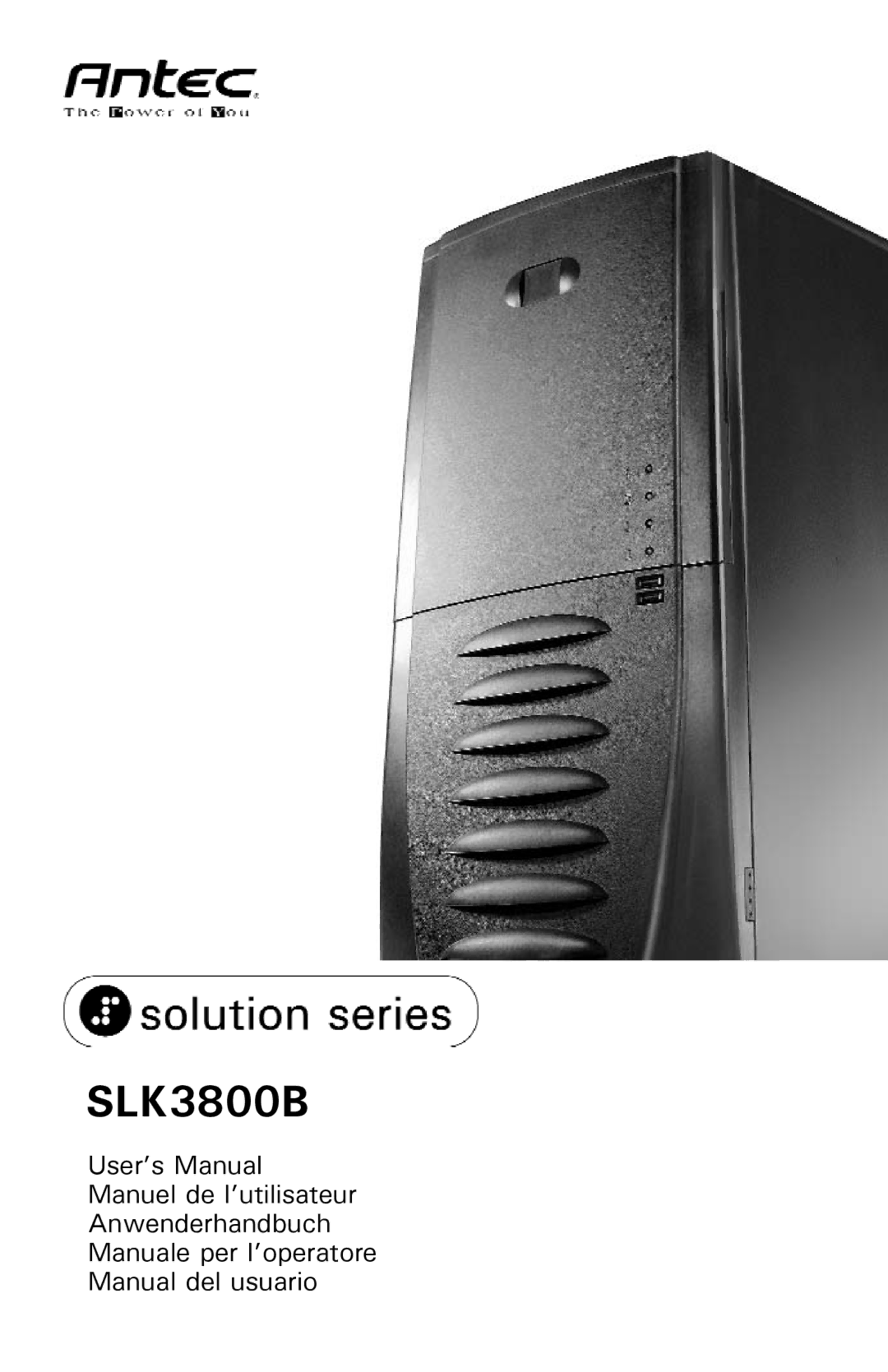 Antec SLK3800B user manual 