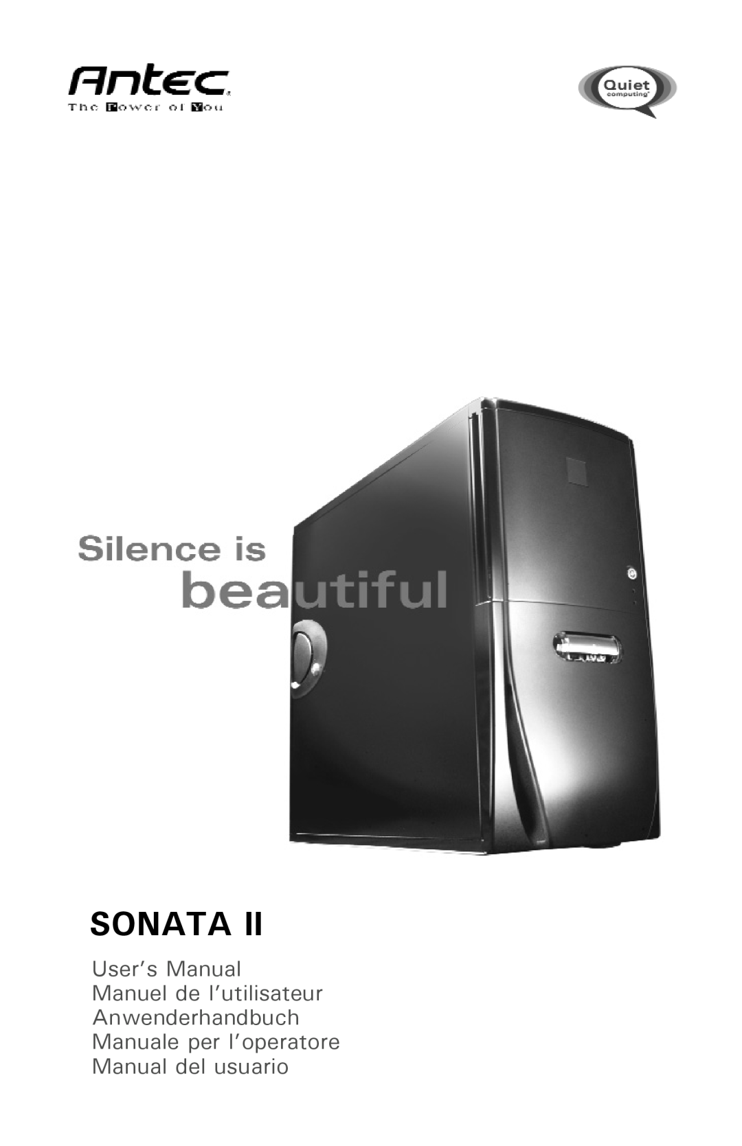 Antec Sonata II user manual 