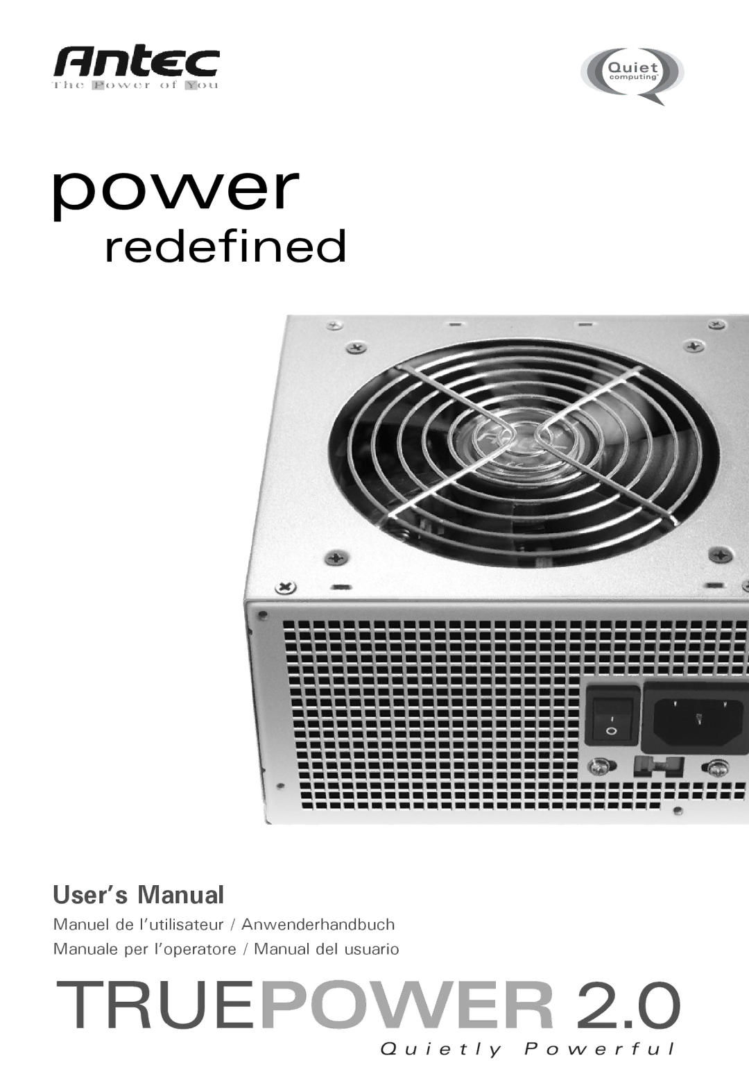 Antec TPII-430, TPII-550, TPII-480, TPII-380 user manual Power 