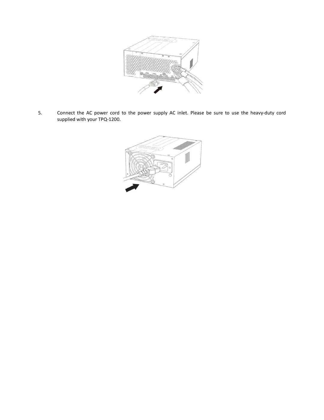 Antec TPQ-1200 user manual 