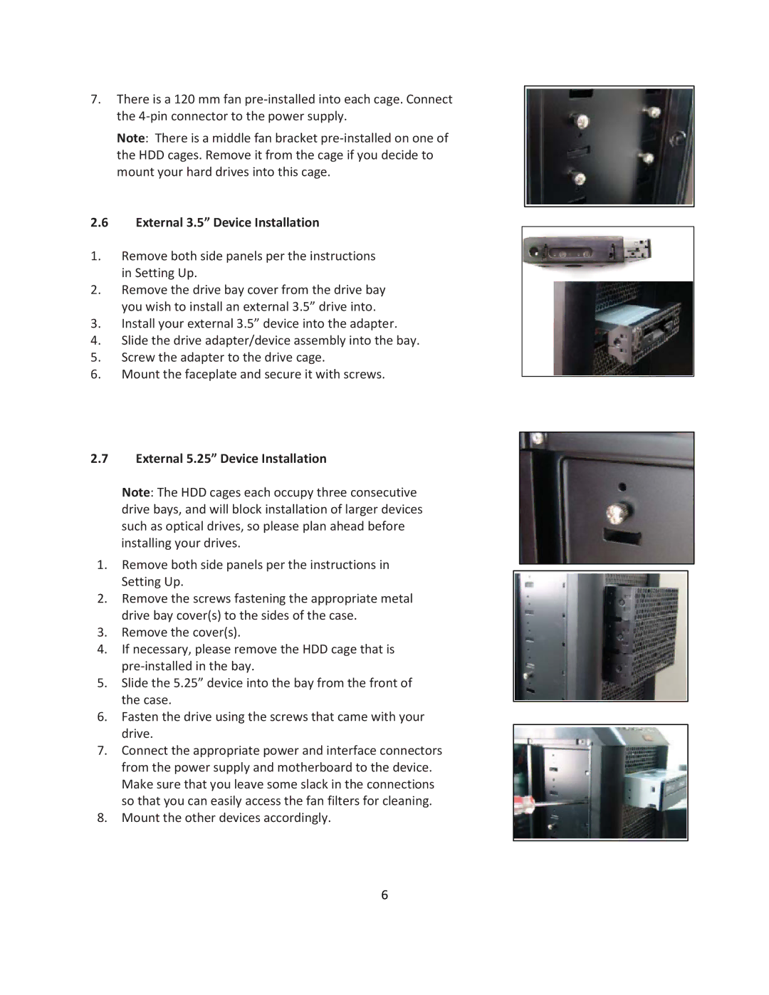 Antec V3 user manual Mount the other devices accordingly 