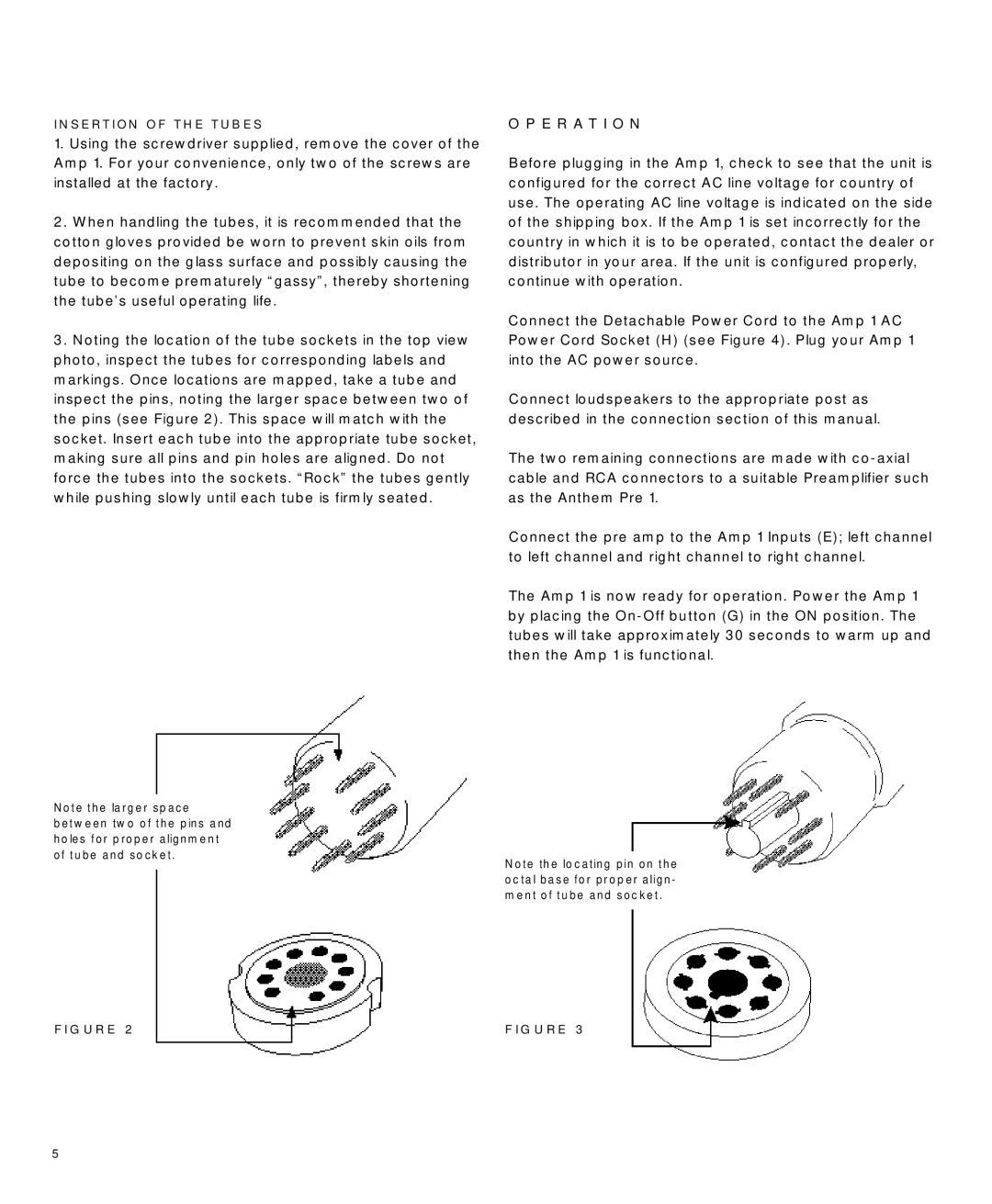 Anthem Audio Amp 1 manual E R a T I O N 