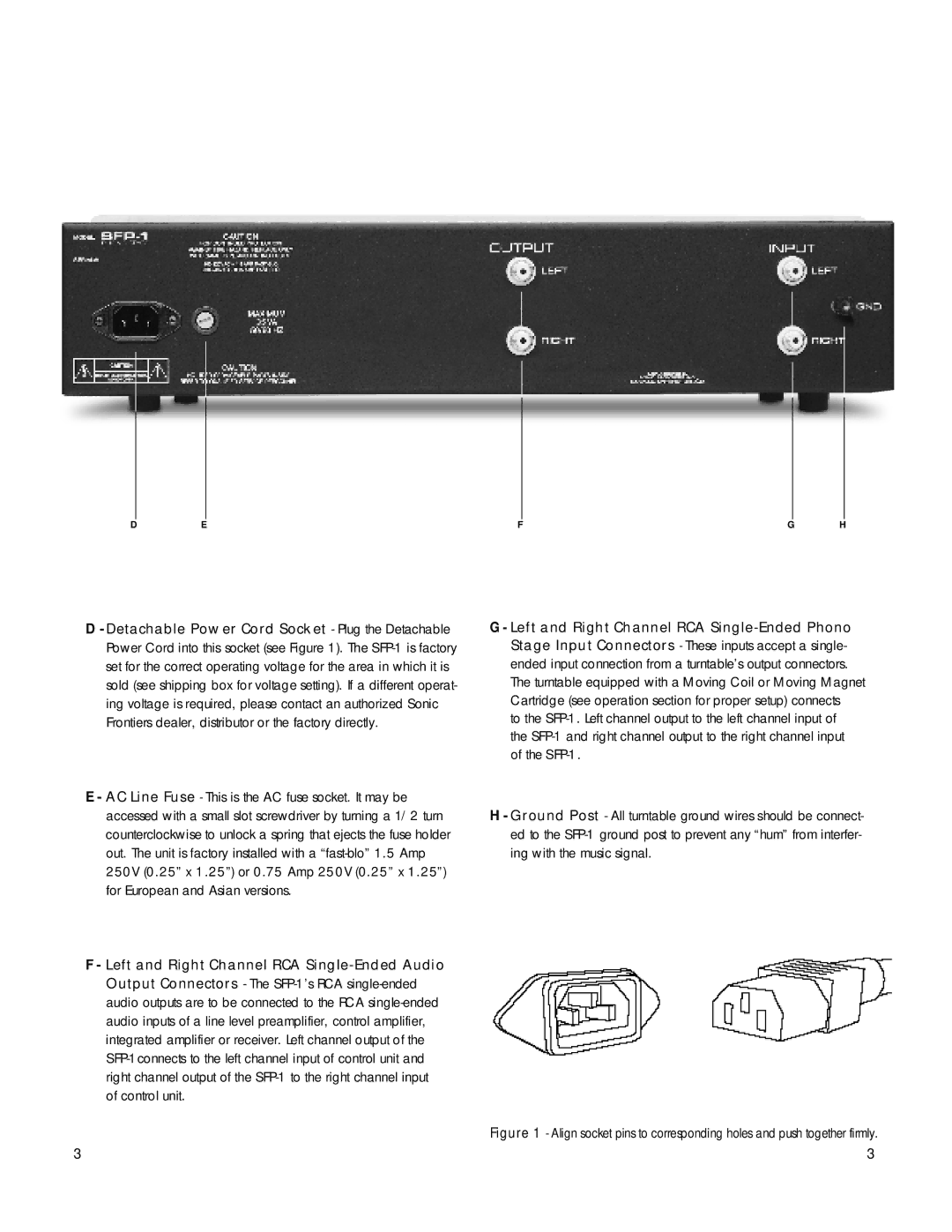 Anthem Audio SFP-1 owner manual 