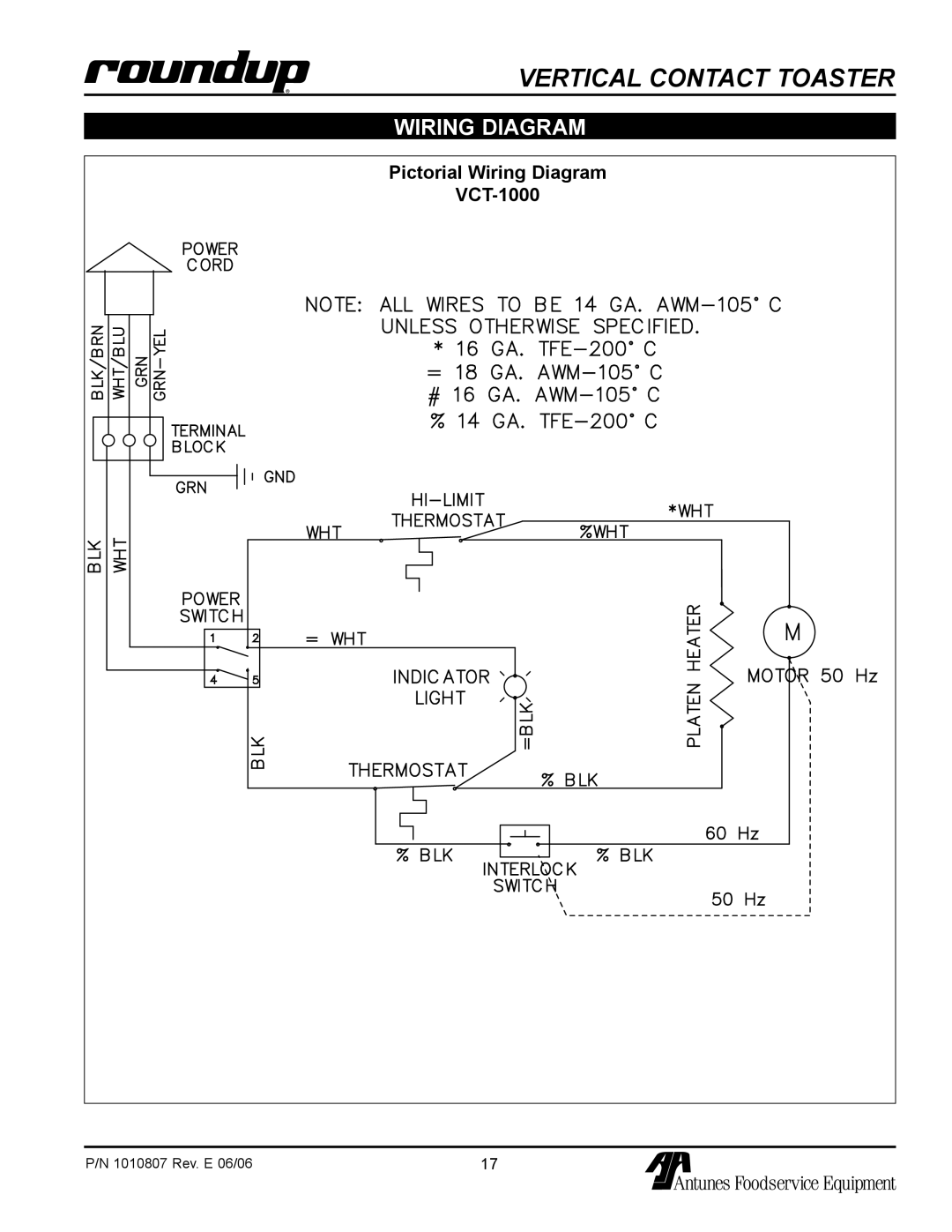 Antunes, AJ owner manual Pictorial Wiring Diagram VCT-1000 